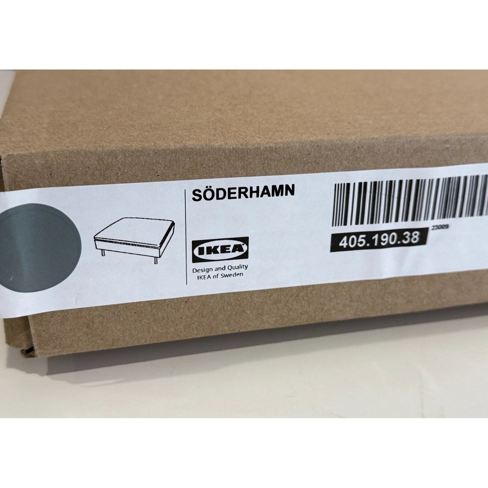 Ikea SODERHAMN Cover for ottoman, Tonerud gray 405.190.38 New